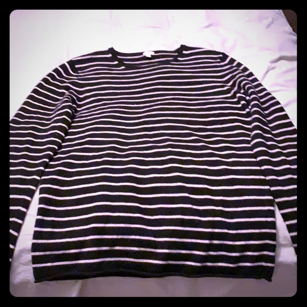 Classic j crew striped sweater